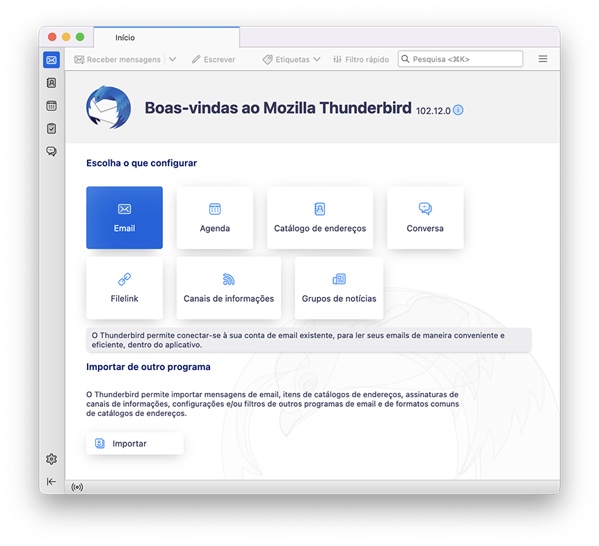 Passo 2 - Thunderbird com para Mac IMAP