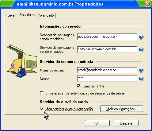 Configurando o e-mail no Incredimail - Passo 8
