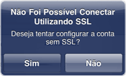 Configurando sua conta de e-mail no iPad via POP3 - Passo 7