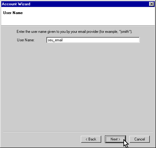 Configurando sua conta de e-mail no Netscape Mail via POP3 - Passo 6