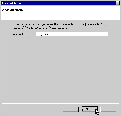 Configurando sua conta de e-mail no Netscape Mail via POP3 - Passo 7
