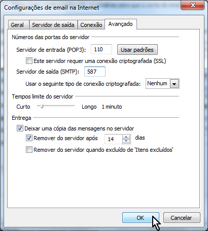 Suporte - Outlook 2013 / 2016 IMAP - MCO2 Hospedagem de sites