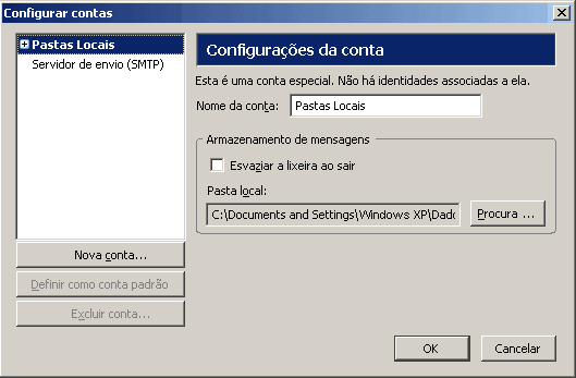 Configurando o e-mail no Thunderbird via POP3 - Passo 2