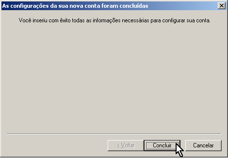 Configurando sua conta de e-mail no Windows Live Mail via POP3 - Passo 6